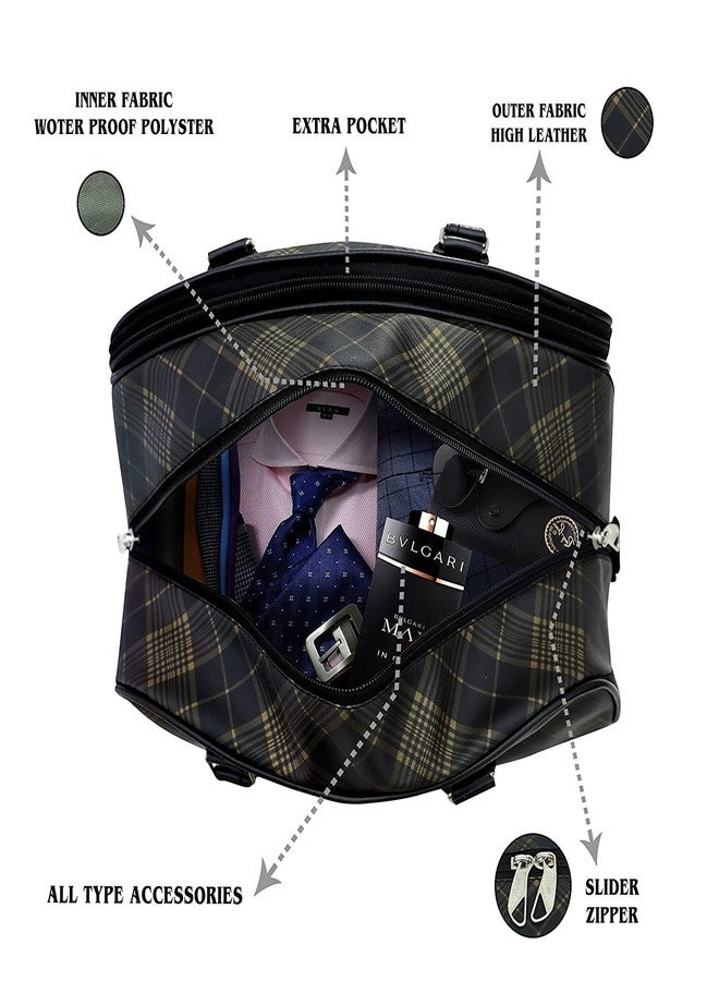 Concepta Faux Leather Weekender Shoulder Duffel Bag, Multicolor - Image 2